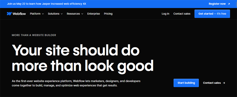 UX Web design tool - webflow